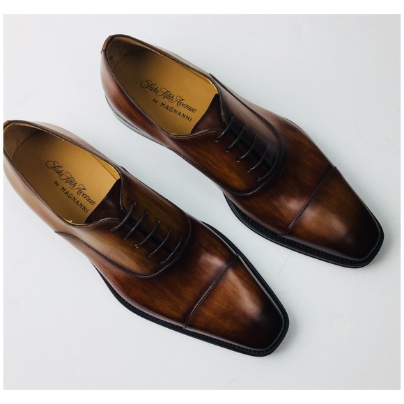 Saks Fifth Avenue Other - MAGNANNI Cap Toe Calf Leather Oxfords Shoes